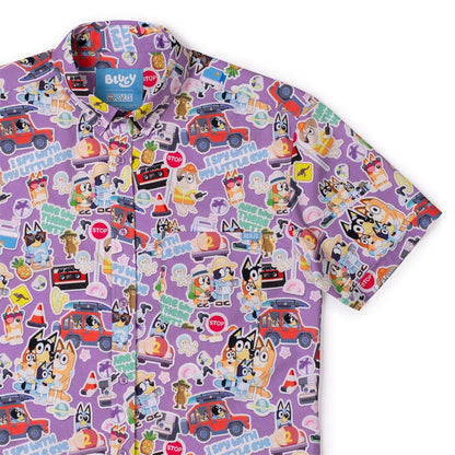Bluey "Road Trip"_ KUNUFLEX Short Sleeve Shirt