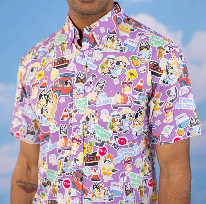 Bluey "Road Trip"_ KUNUFLEX Short Sleeve Shirt