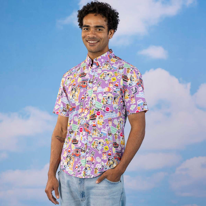 Bluey "Road Trip"_ KUNUFLEX Short Sleeve Shirt