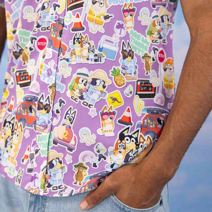 Bluey "Road Trip"_ KUNUFLEX Short Sleeve Shirt