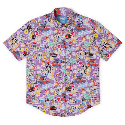 Bluey "Road Trip"_ KUNUFLEX Short Sleeve Shirt