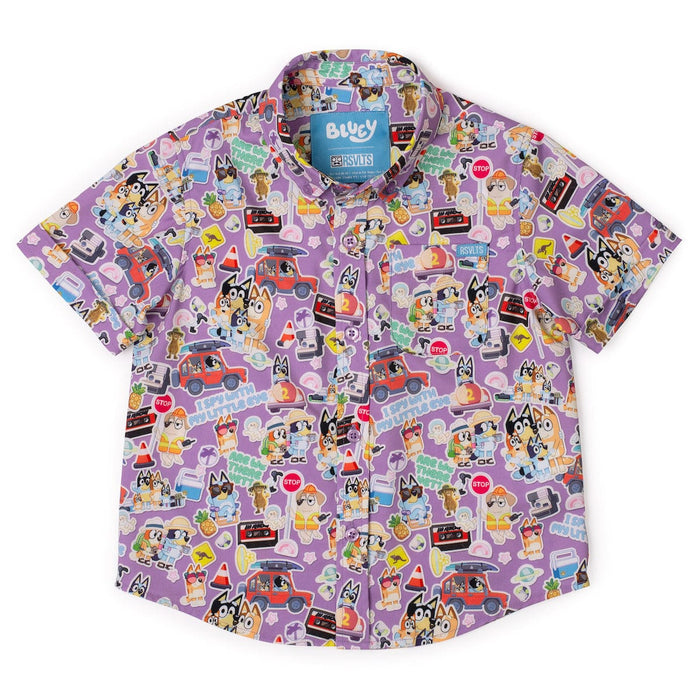 Bluey "Road Trip" _ Preschooler KUNUFLEX Short Sleeve Shirt