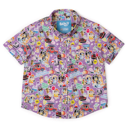Bluey "Road Trip" _ Preschooler KUNUFLEX Short Sleeve Shirt
