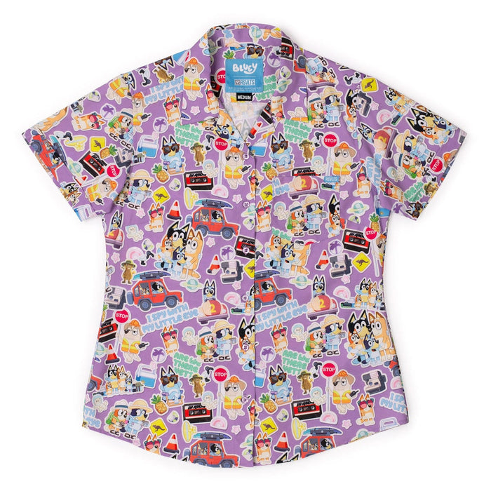 Bluey "Road Trip" _ Women's KUNUFLEX Short Sleeve Shirt