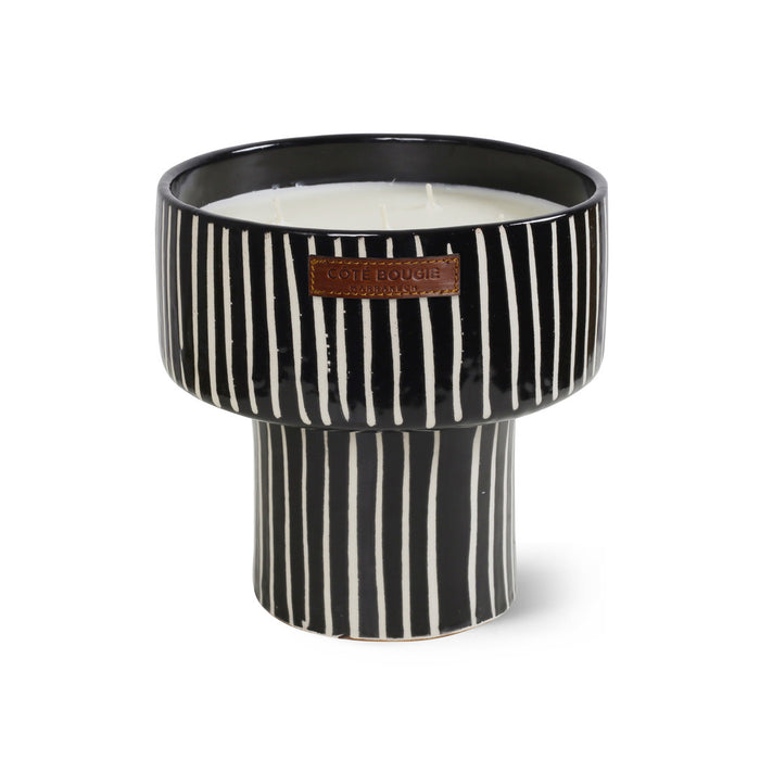 BOUGIE COUPE ZEBRE L MANDARINE MAJORELLE