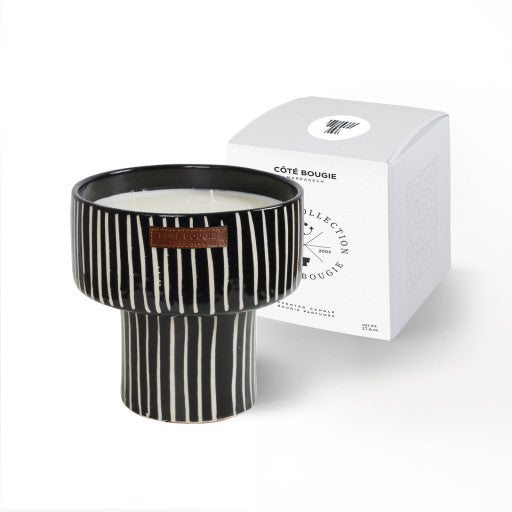 BOUGIE COUPE ZEBRE M MANDARINE MAJORELLE