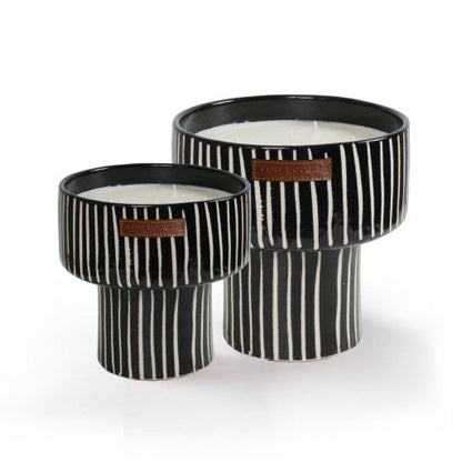 BOUGIE COUPE ZEBRE M MANDARINE MAJORELLE