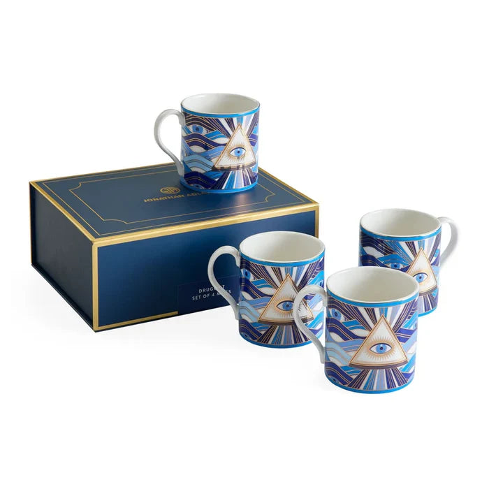 BOXED DRUGGIST MUGS - SET OF 4