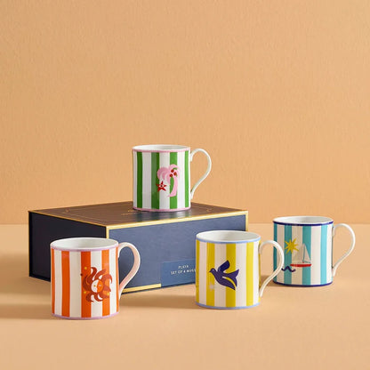 BOXED PLAYA MUG-SET OF 4