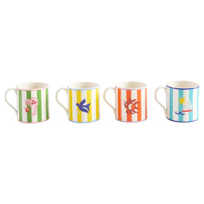BOXED PLAYA MUG-SET OF 4