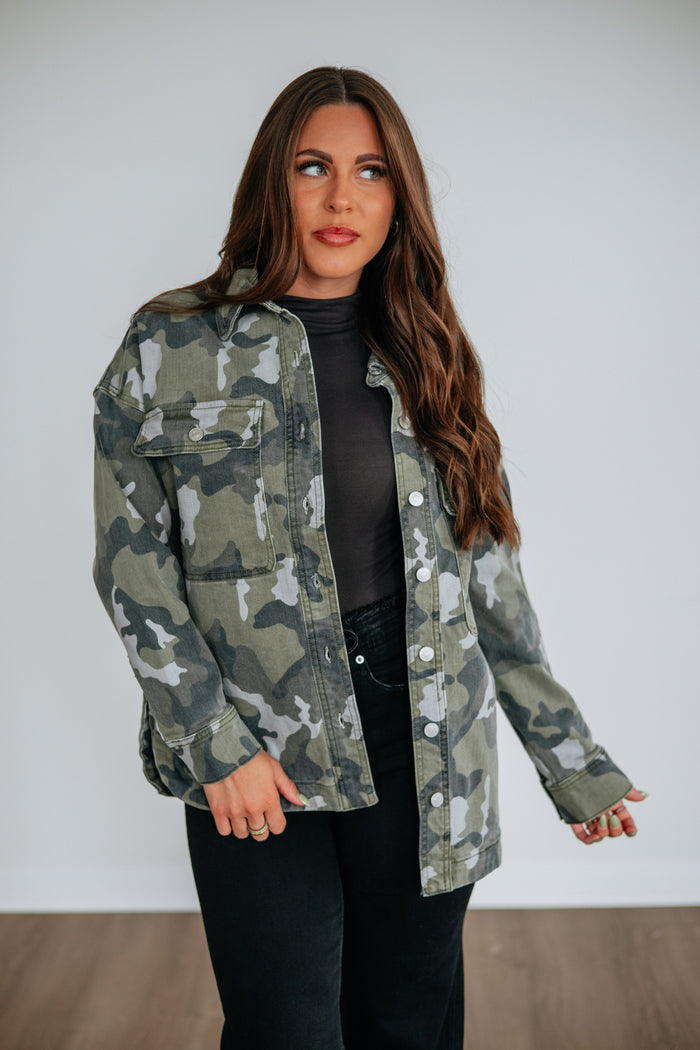 Bradi Mica Denim Shacket