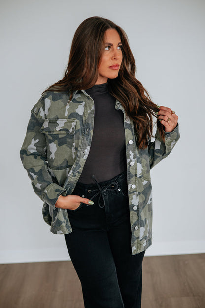 Bradi Mica Denim Shacket