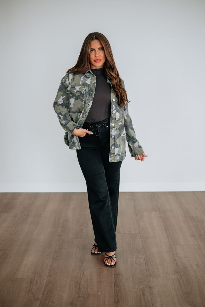 Bradi Mica Denim Shacket