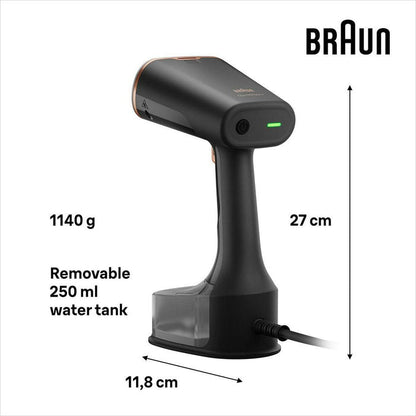Braun QuickStyle 7 Garment Steamer Black/Copper Iron – view 2