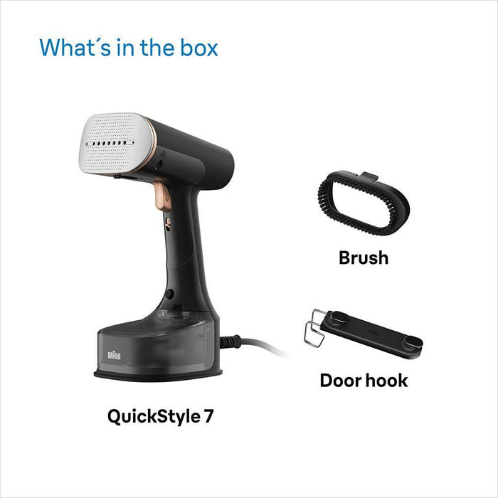 Braun QuickStyle 7 Garment Steamer Black/Copper Iron – view 4