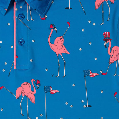 RSVLTS RSVLTS Americana Collection "Flamingos" _ All Day Polo