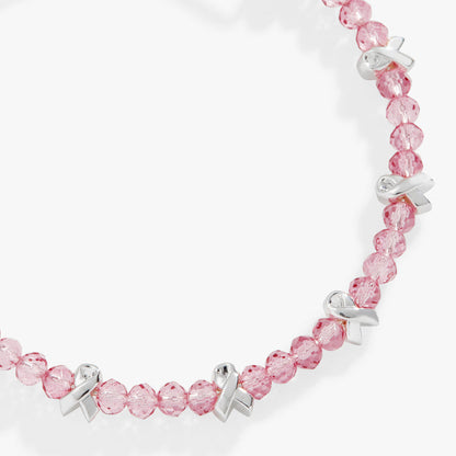 Breast Cancer Awareness Pink Ribbon Bangle