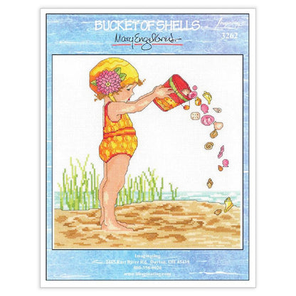 Bucket of Shells Counted Cross Stitch Kit