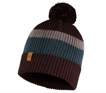 Buff Knitted Beanie Elon Maroon