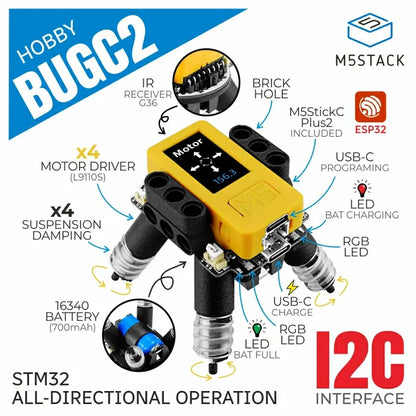 BugC2 w/ M5StickC PLUS2 - m5stack-store