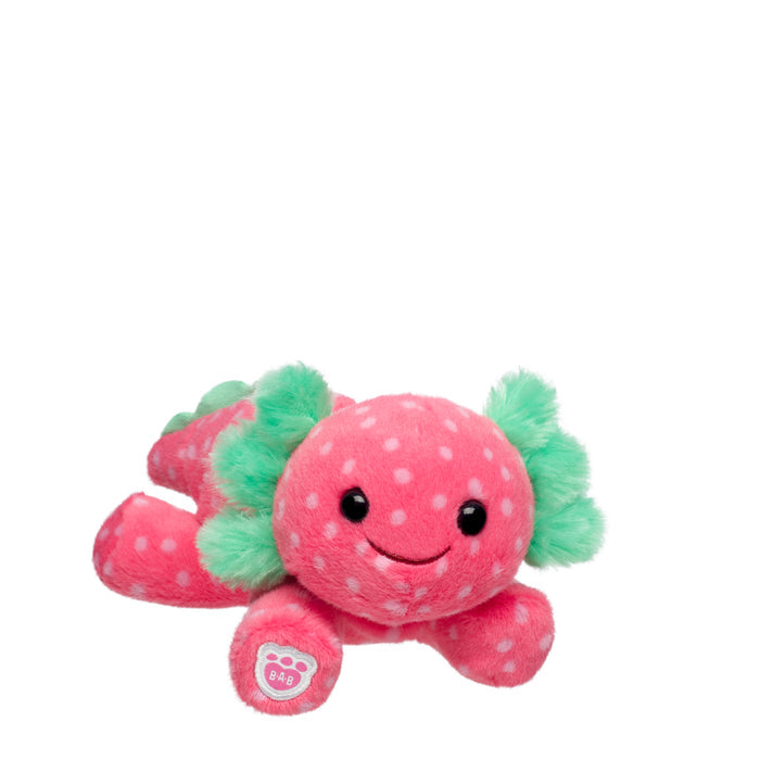 Build-A-Bear Mini Beans® Strawberry Axolotl Stuffed Animal