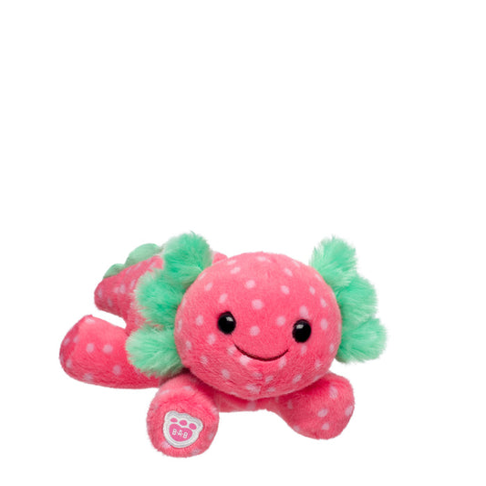 Build-A-Bear Mini Beans® Strawberry Axolotl Stuffed Animal