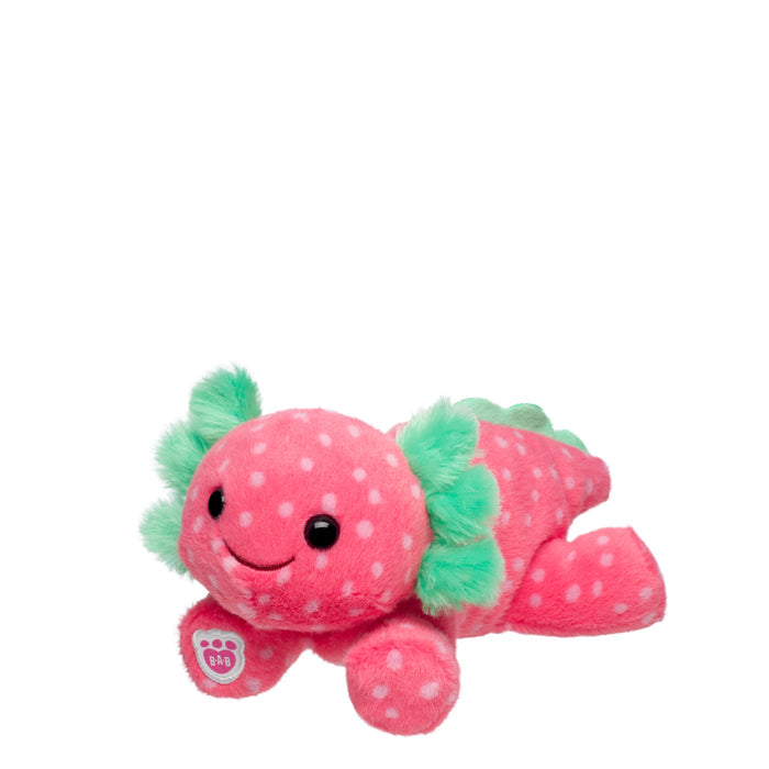 Build-A-Bear Mini Beans® Strawberry Axolotl Stuffed Animal