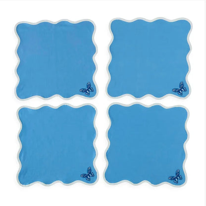 BUTTERFLY NAPKIN SET (SET OF 4)