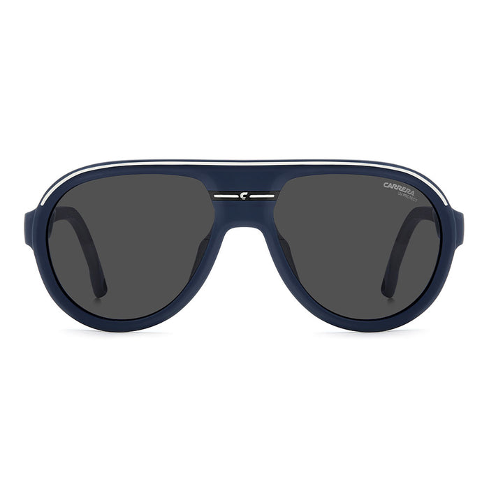Carrera C SPORT 09 Aviator Sunglasses with Magnetic Side Spoilers Matte Blue – front view