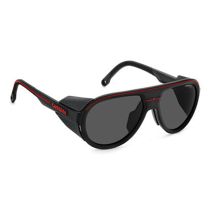 Carrera C SPORT 09 Aviator Sunglasses with Magnetic Side Spoilers Matte Black Red – side view