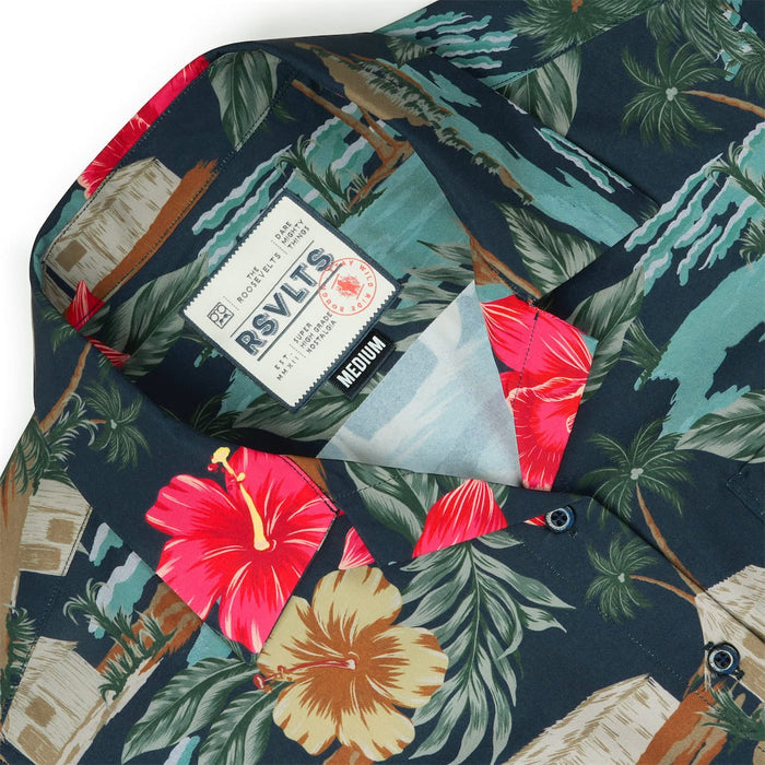 RSVLTS RSVLTS Women's Short Sleeve Shirt Cabana Noir – Women's KUNUFLEX Short Sleeve Shirt Cabana Noir – Women's KUNUFLEX Short Sleeve Shirt