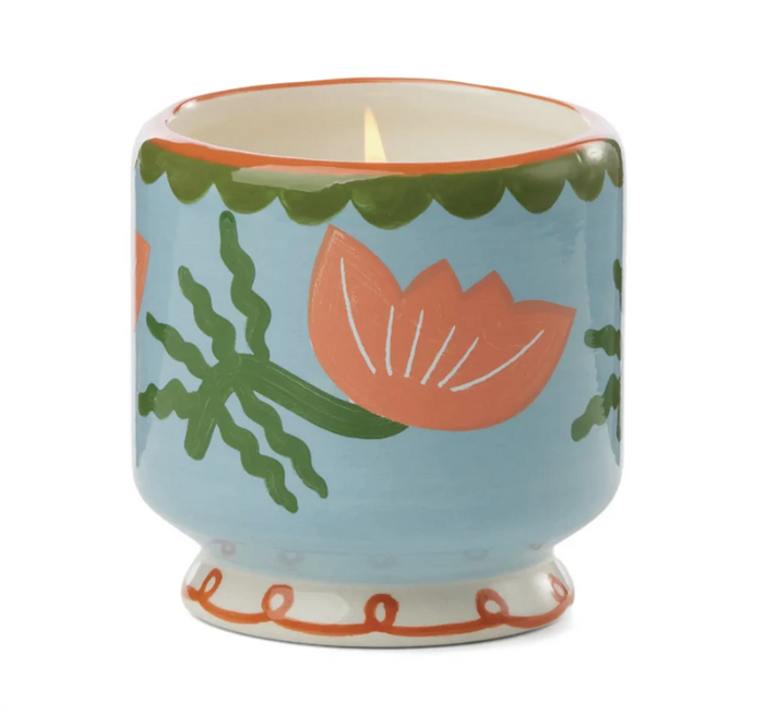 CACTUS FLOWER CERAMIC CANDLE 8OZ