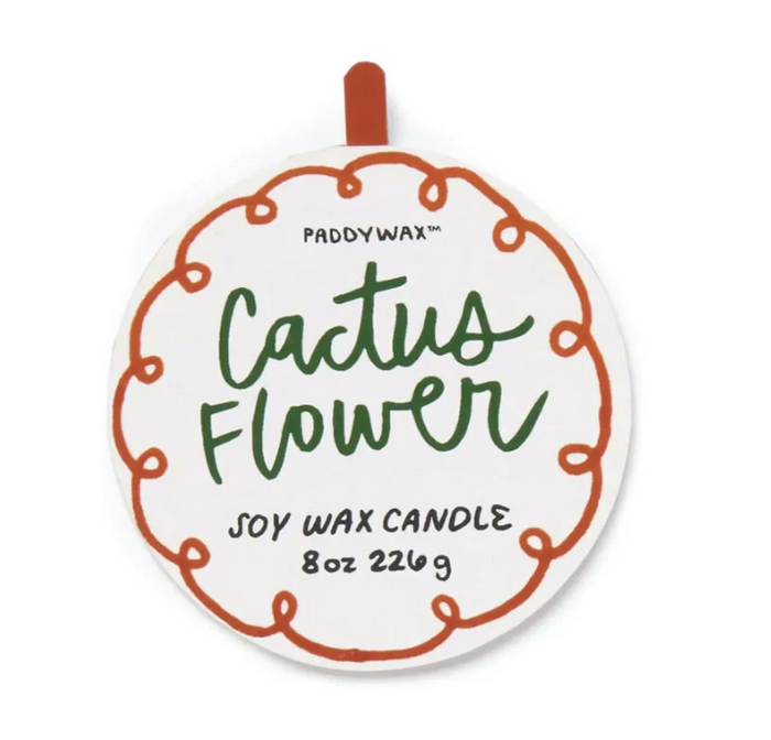CACTUS FLOWER CERAMIC CANDLE 8OZ