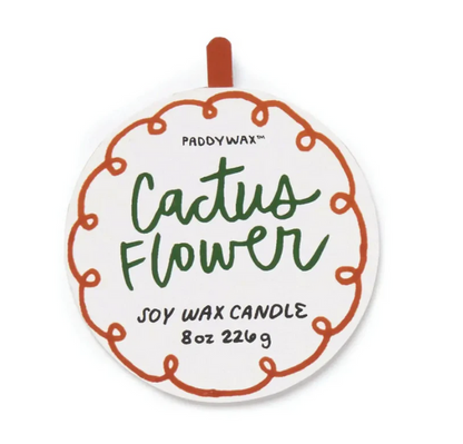 CACTUS FLOWER CERAMIC CANDLE 8OZ