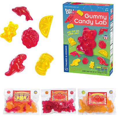 Candy Science Experiment Kits. Two-Pack: Gummy Candy Lab & Super Duper Bubble Gum Lab STEM Thames & Kosmos