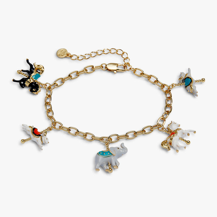 Carnival Carousel Animals Charm Bracelet