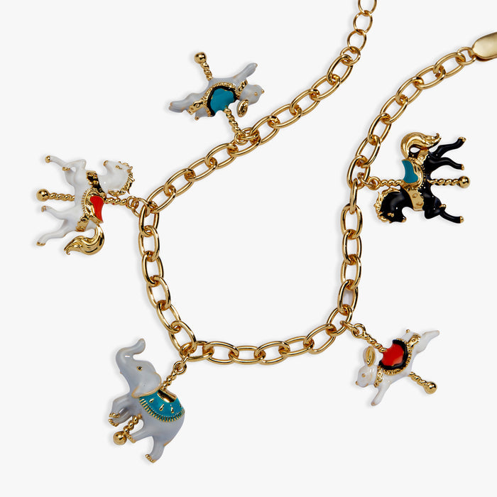 Carnival Carousel Animals Charm Bracelet