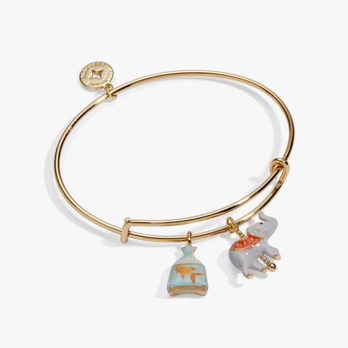 Carnival Carousel Elephant & Goldfish Multi Charm Bangle