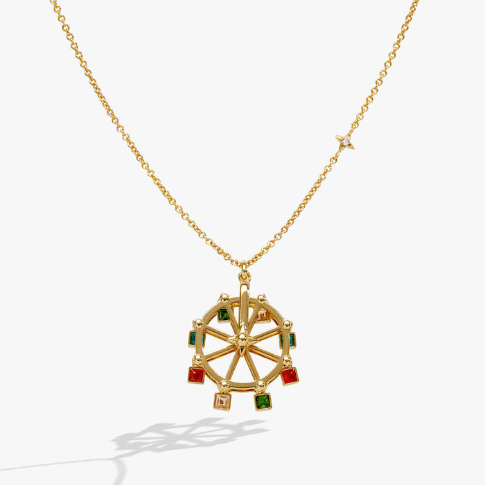 Carnival Spinning Ferris Wheel Necklace