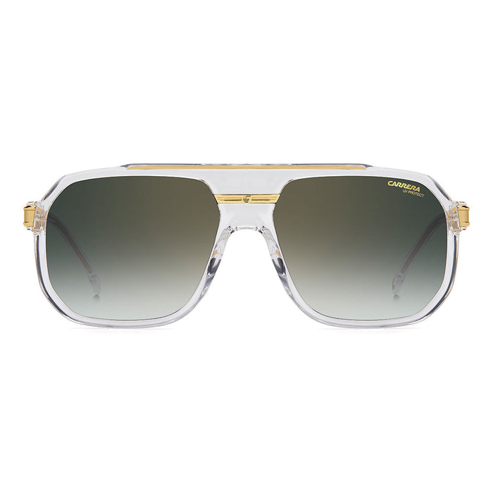 Carrera 1077 Pilot-Style Navigator Sunglasses Crystal Gold - front view
