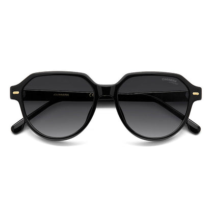Carrera 3068 Pantos-Style Designer Sunglasses Black - close front view