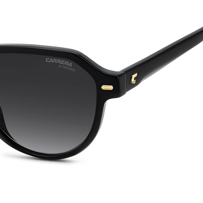 Carrera 3068 Pantos-Style Designer Sunglasses Black - temple detail
