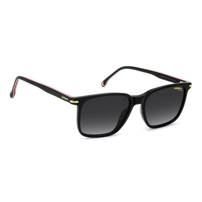 Carrera 367 Rectangular Italian Sunglasses Black Red - side view