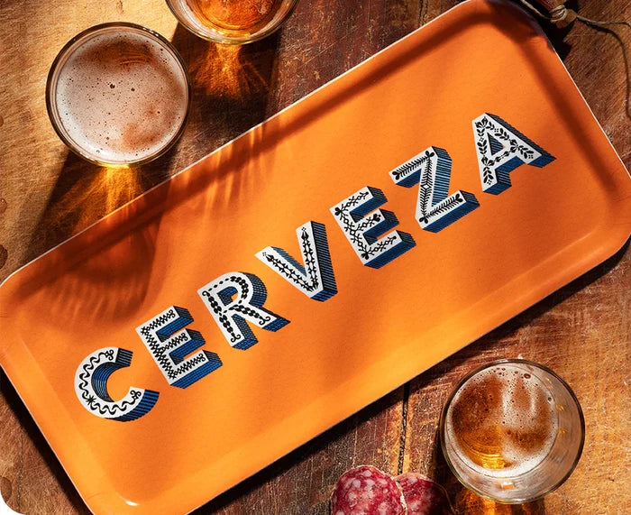 CERVEZA ORANGE TRAY