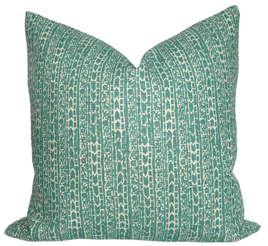 Char Pillow Cover in Nile, Peter Dunham Textiles