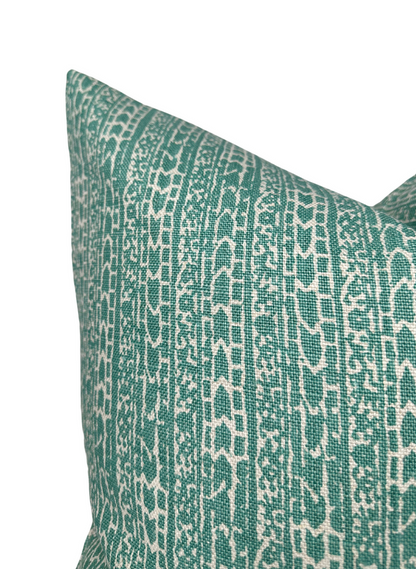 Char Pillow Cover in Nile, Peter Dunham Textiles