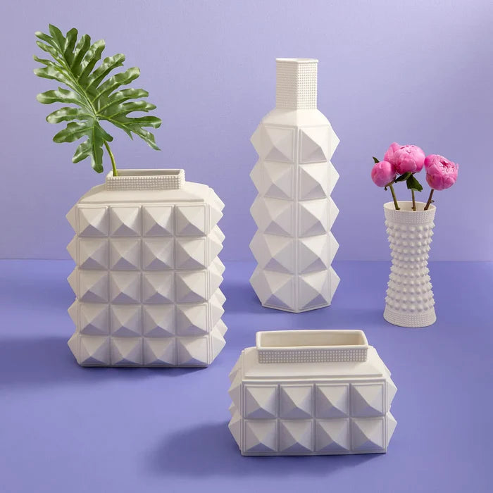 CHARADE STUDDED TAPER VASE