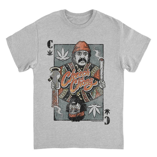 Cheech & Chong Playing Card King Character Distressed T-Shirt