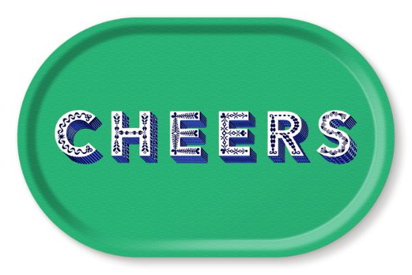 CHEERS OVAL TRAY