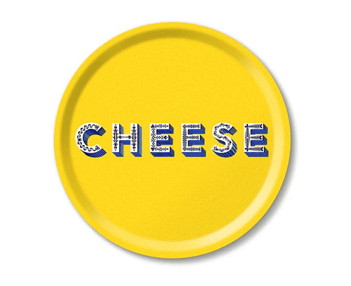 CHEESE YELLOW ROUND TRAY